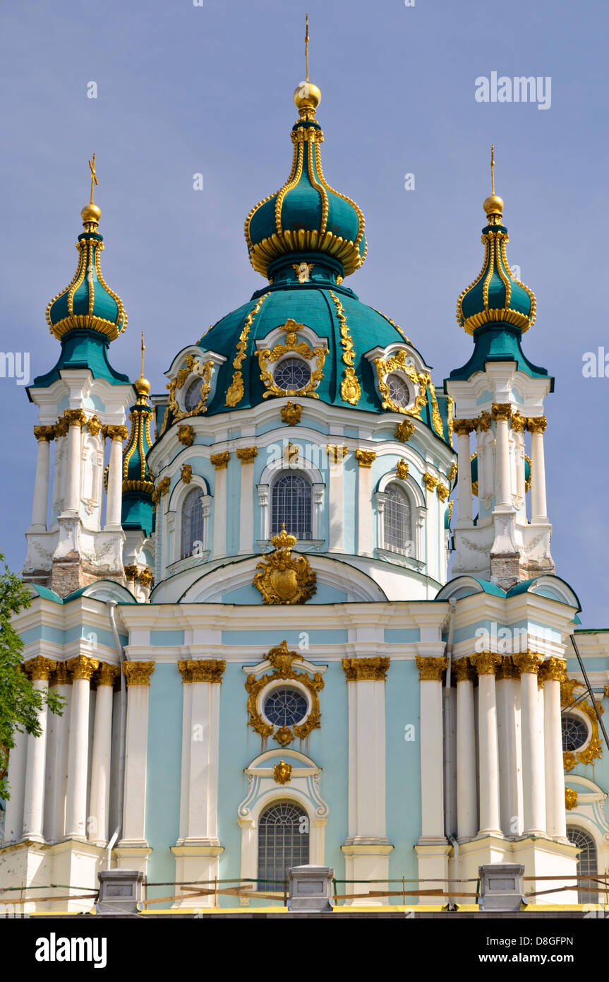 St.-Andreas Kirche, Kiew, Ukraine Stockfoto