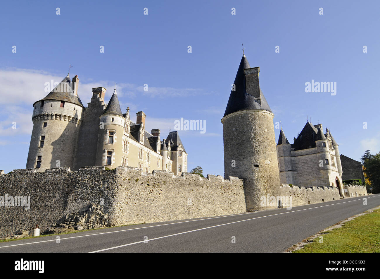 Schloss Montpoupon Stockfoto