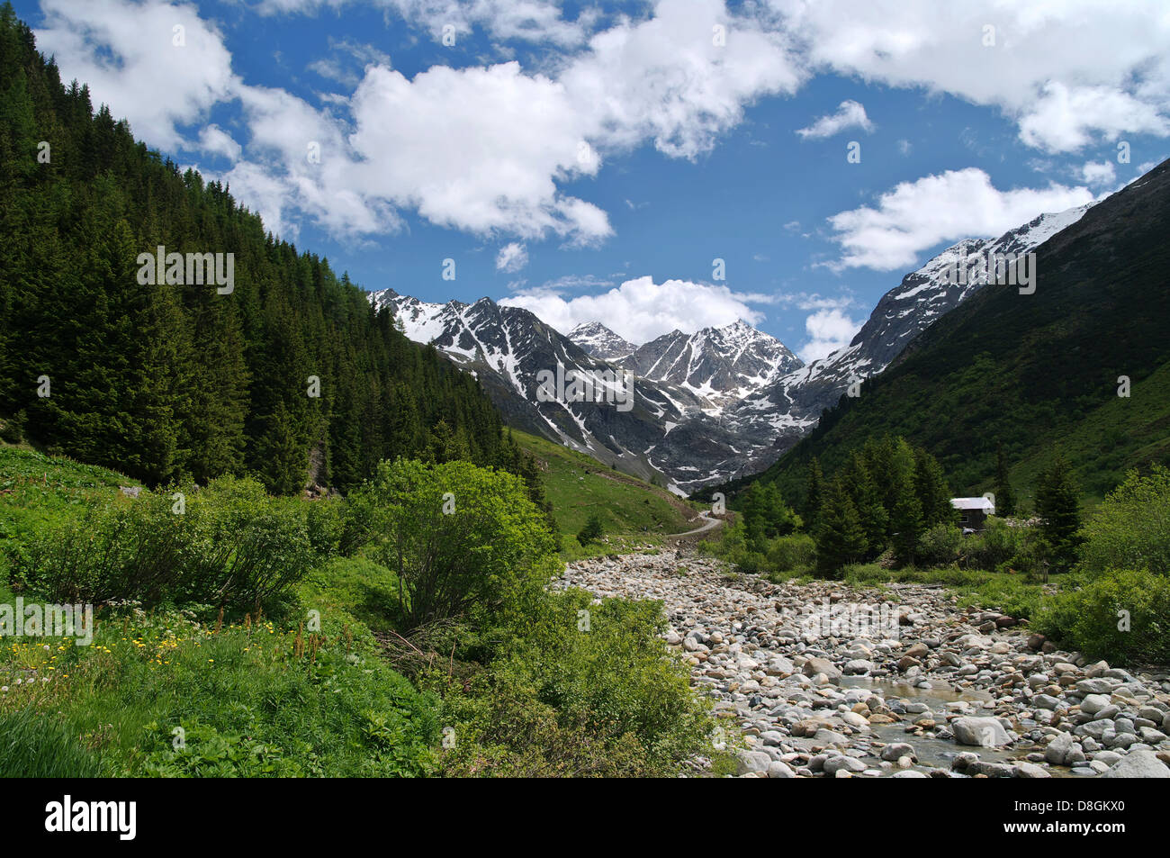 Ötztaler Alpen, Wildspitze, Österreich Stockfoto