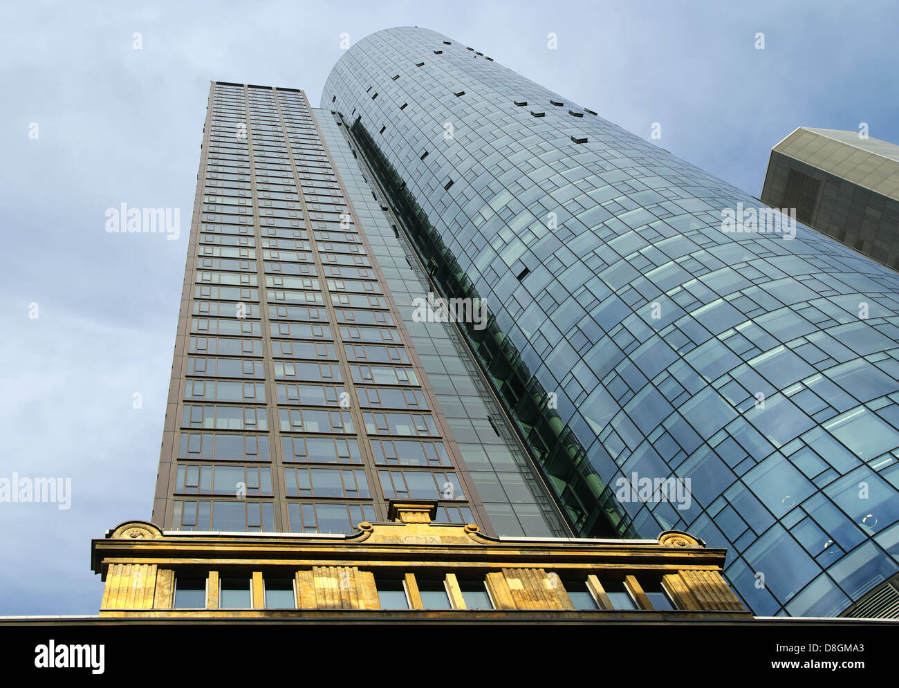 Frankfurter skyline Stockfoto