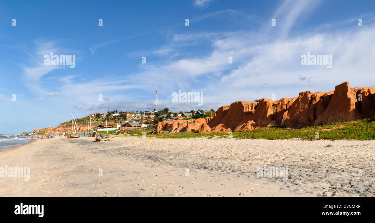 Canoa Quebrada Strand, Ceará, Brasilien Stockfoto