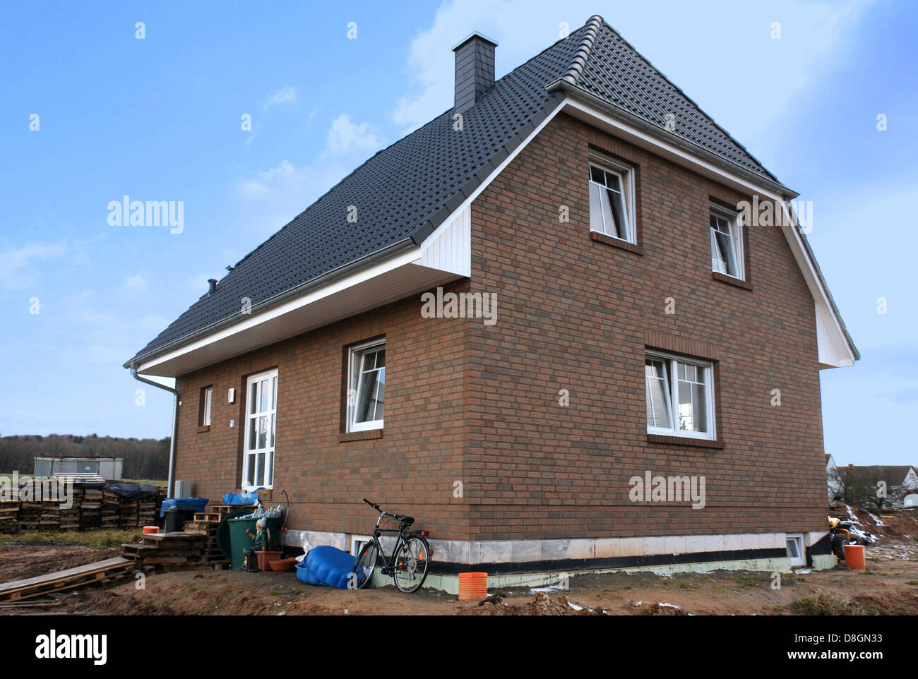 Neubau Stockfoto