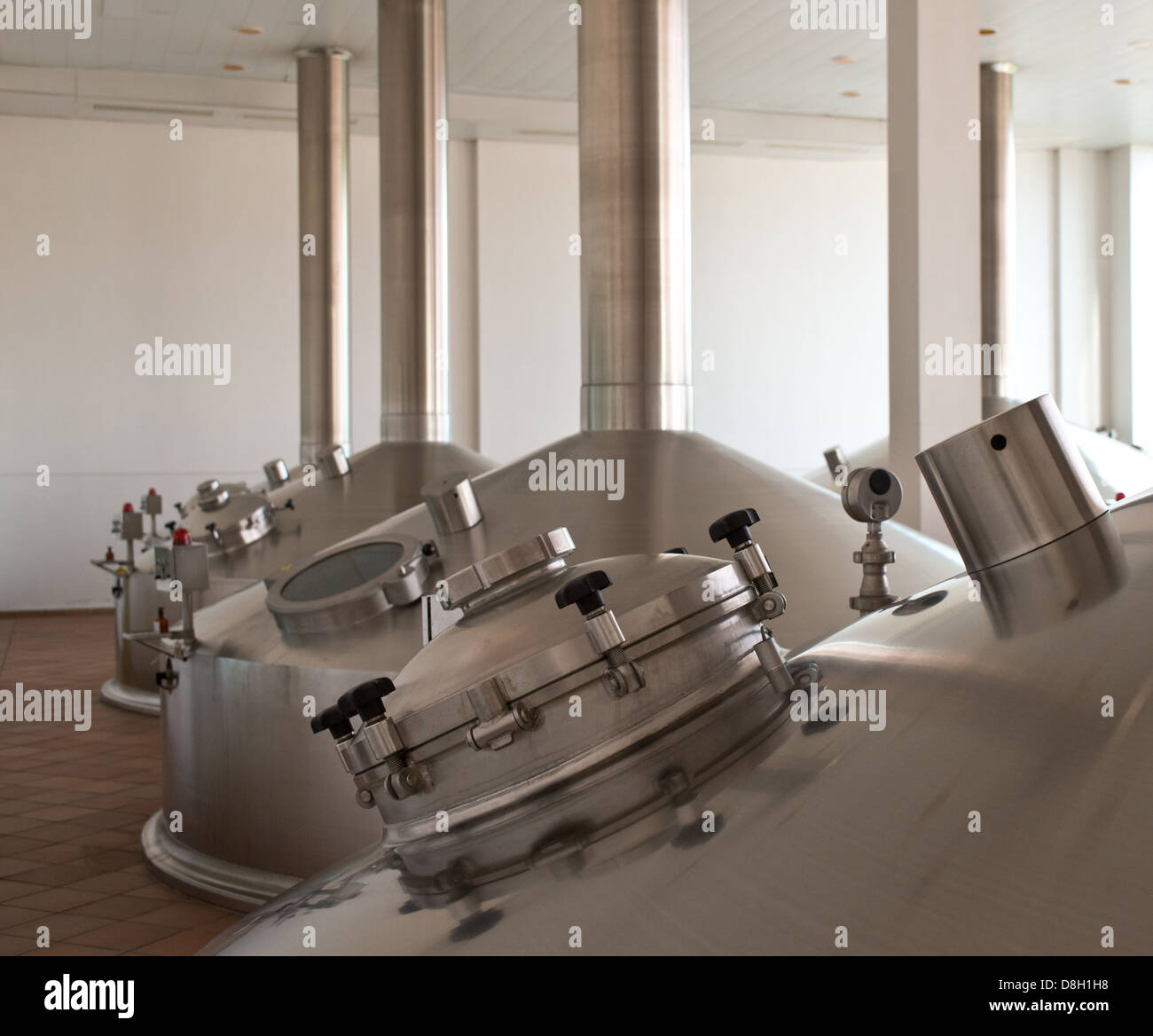 Sudhaus in Brauerei Krusovice Stockfoto