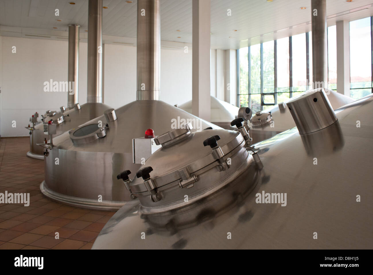 Sudhaus in Brauerei Krusovice Stockfoto