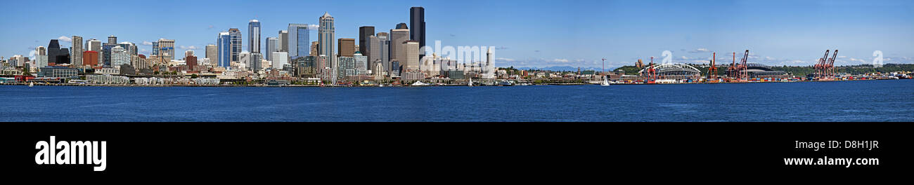 Panorama von Seattle, USA Stockfoto