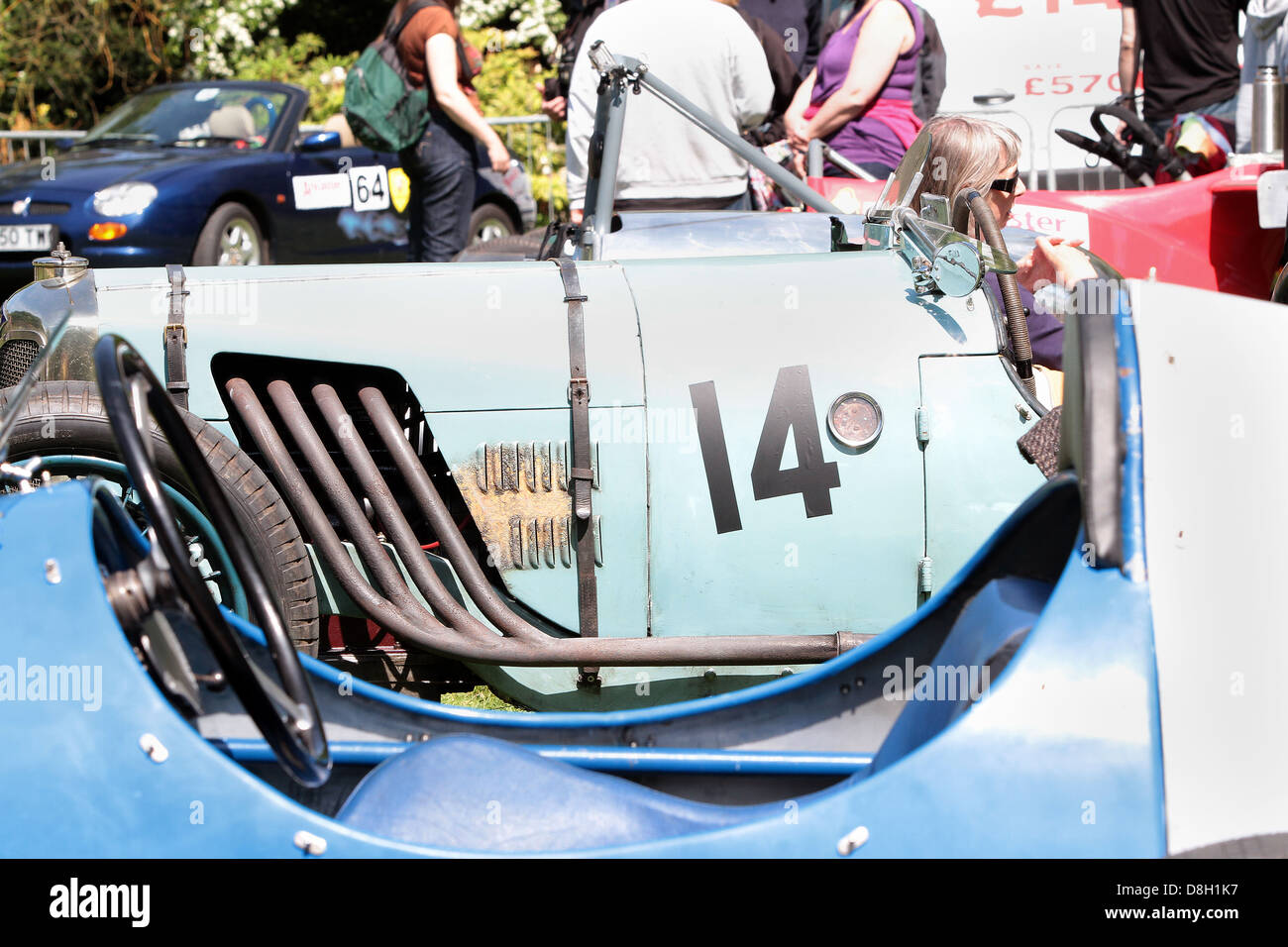 Sammlung von Oldtimern Stockfoto