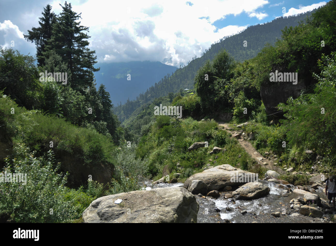 Indien, Himachal Pradesh, Khirganga, Parvati-Tal, Landschaft Stockfoto