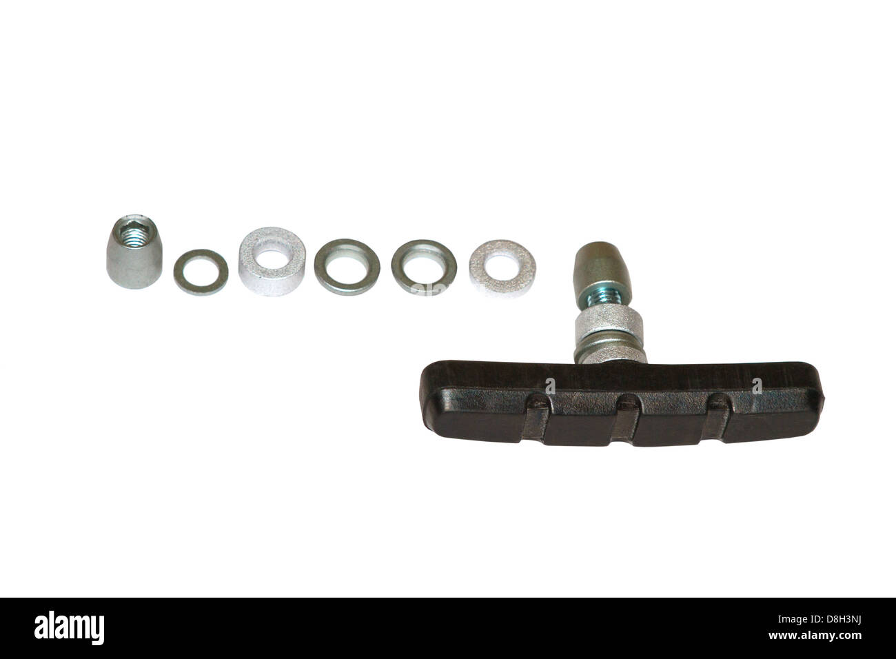 ein Bild der Bremse Gummipads für Fahrrad Stockfoto