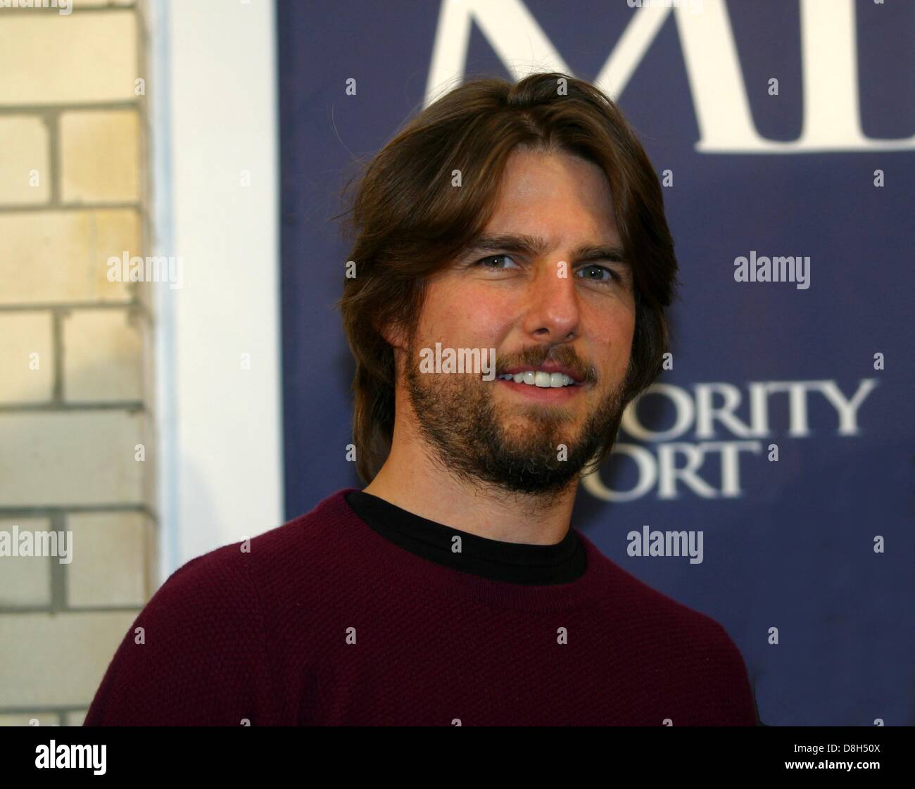 Tom Cruise bei der Präsentation seines neuen Films "Minority Report" in Berlin. Stockfoto