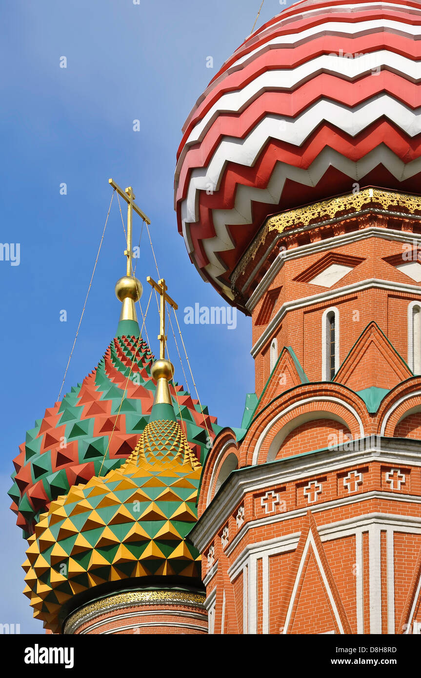 Basilius Kathedrale, Roter Platz, Moskau Stockfoto