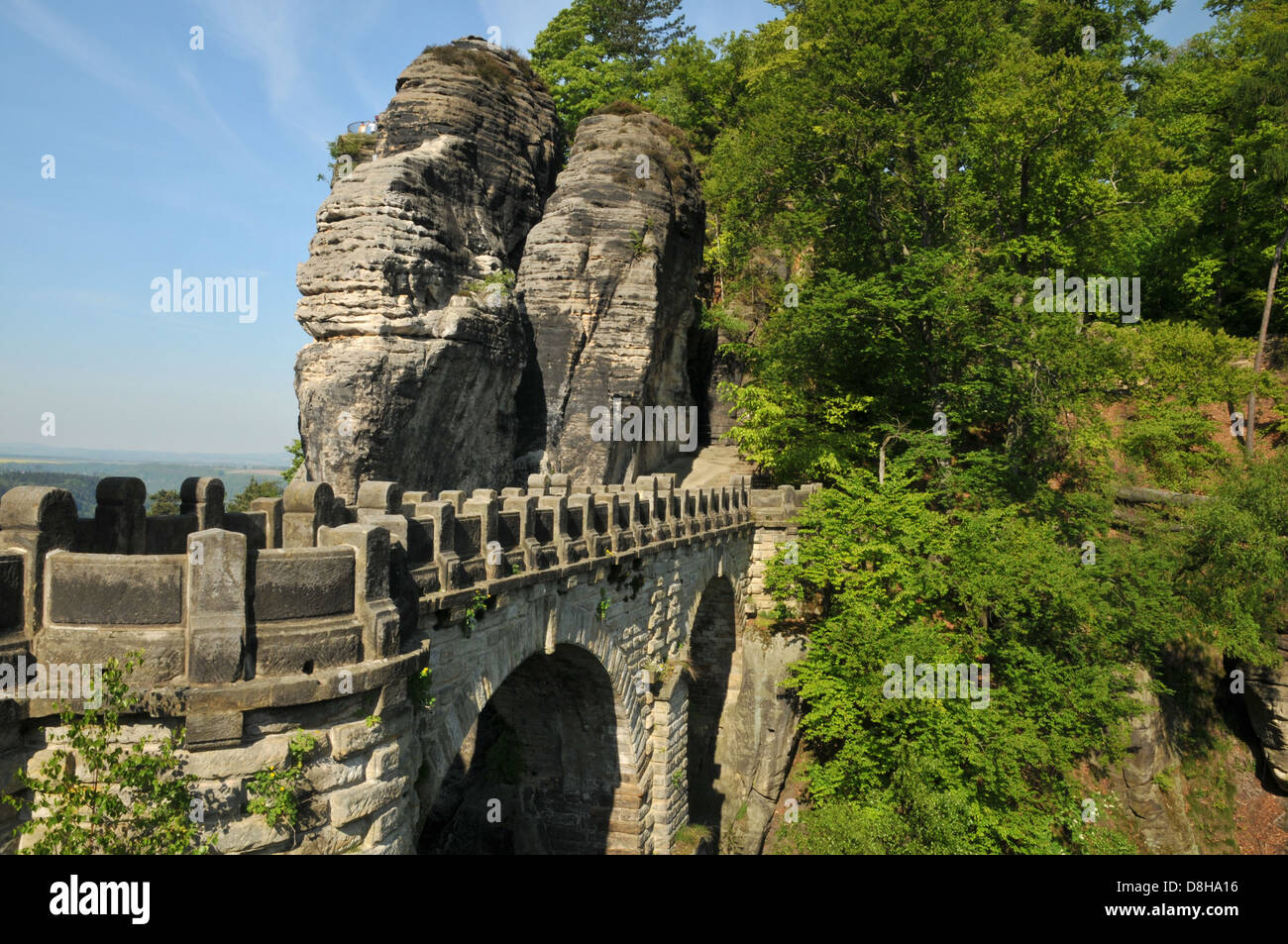 Bastei-Brücke Stockfoto