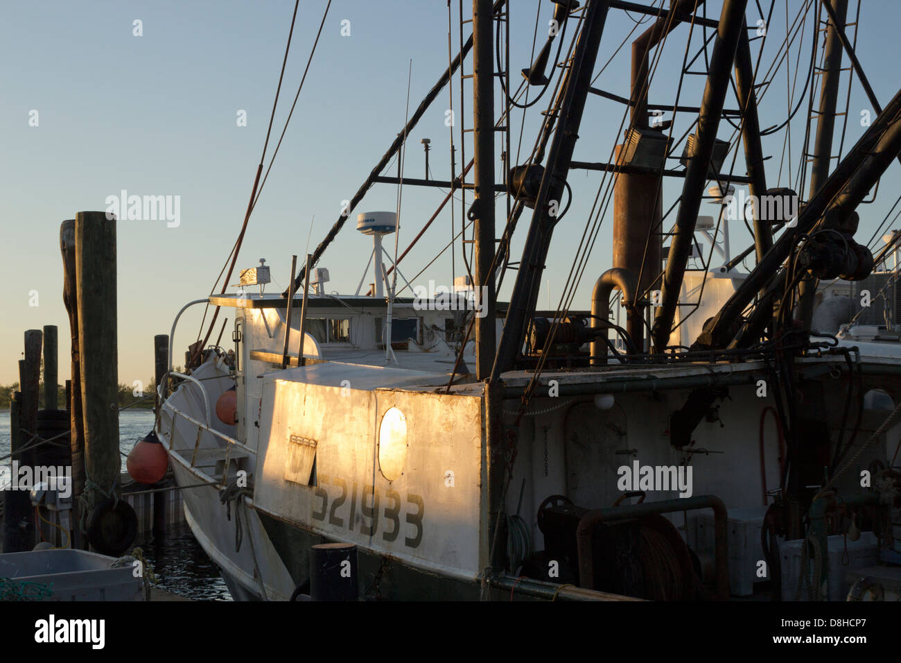 Angelboote/Fischerboote in Point Pleasant, New Jersey Stockfoto