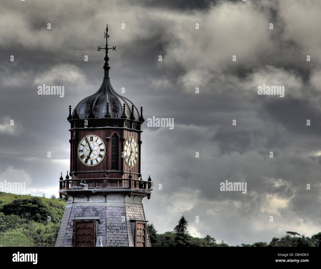 Das Clocktower Stornoway historische Rathaus, jetzt ein Kunst-Ort in der Isle of Lewis, äußeren Hebriden, Highland, Schottland, UK Stockfoto