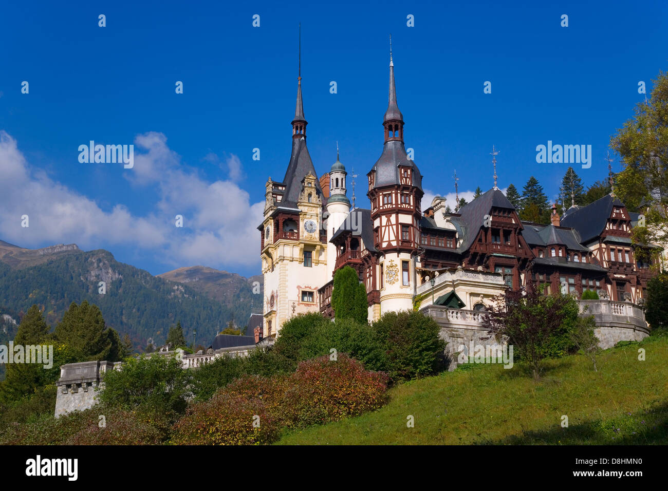 Rumänien, Transsylvanien, Karpaten, Sinaia, Schloss Peles, dem königlichen Palast, Stockfoto