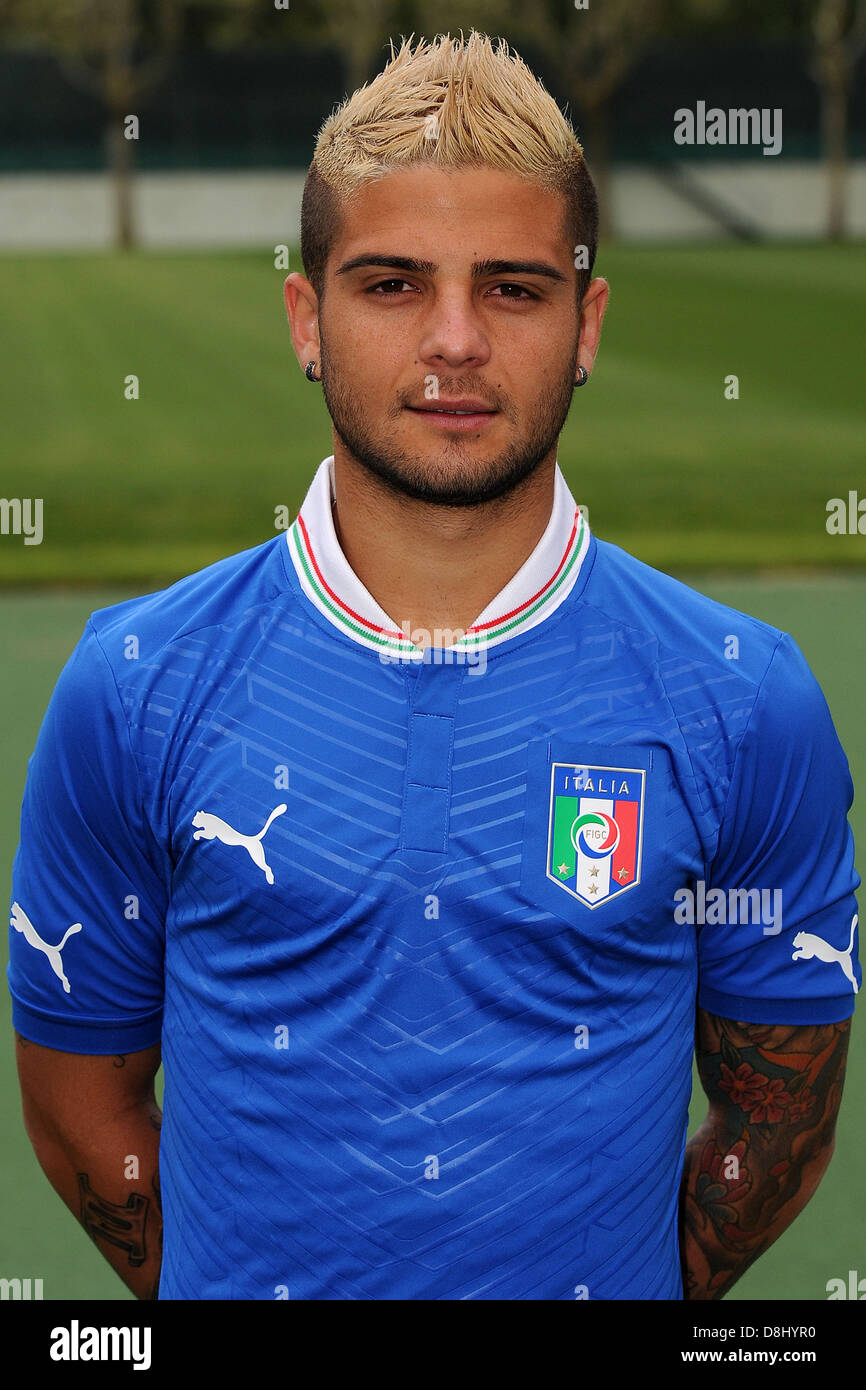 Lorenzo Insigne (ITA), 28. Mai 2013 - Fußball / Fußball: Italien u-21-Team offizielle Foto-Session für die U21-Meisterschaft (EM) am Centro Tecnico Milanello in Milanello, Italien. (Foto von Maurizio Borsari/AFLO) Stockfoto