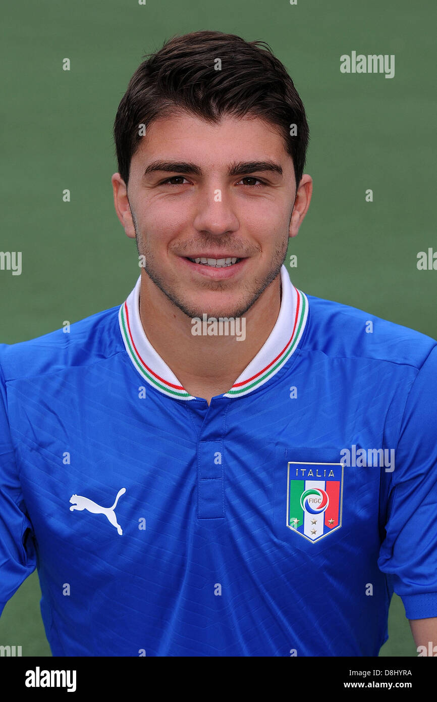 Alberto Paloschi (ITA), 28. Mai 2013 - Fußball / Fußball: Italien u-21-Team offizielle Foto-Session für die U21-Meisterschaft (EM) am Centro Tecnico Milanello in Milanello, Italien. (Foto von Maurizio Borsari/AFLO) Stockfoto