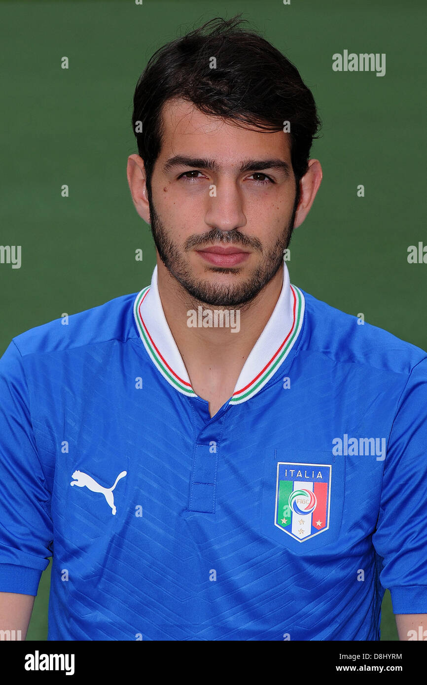 Riccardo Saponara (ITA), 28. Mai 2013 - Fußball / Fußball: Italien u-21-Team offizielle Foto-Session für die U21-Meisterschaft (EM) am Centro Tecnico Milanello in Milanello, Italien. (Foto von Maurizio Borsari/AFLO) Stockfoto