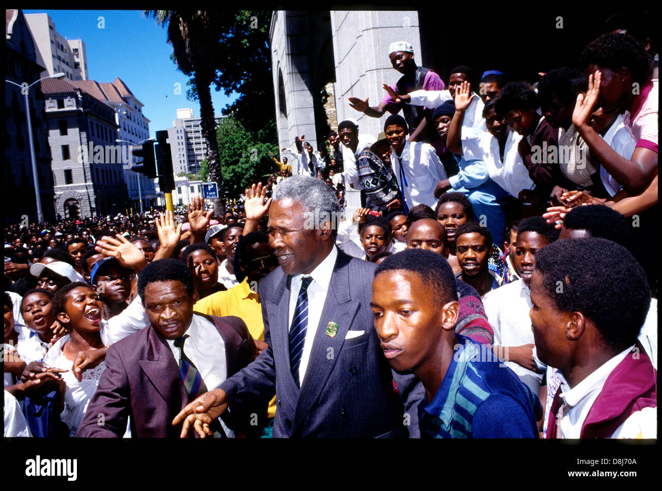 Clarence Makwetu, PAC Präsident, Cape Town, 1990 Stockfoto