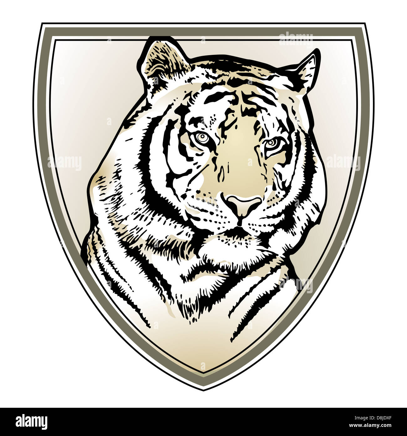 Tiger-emblem Stockfoto