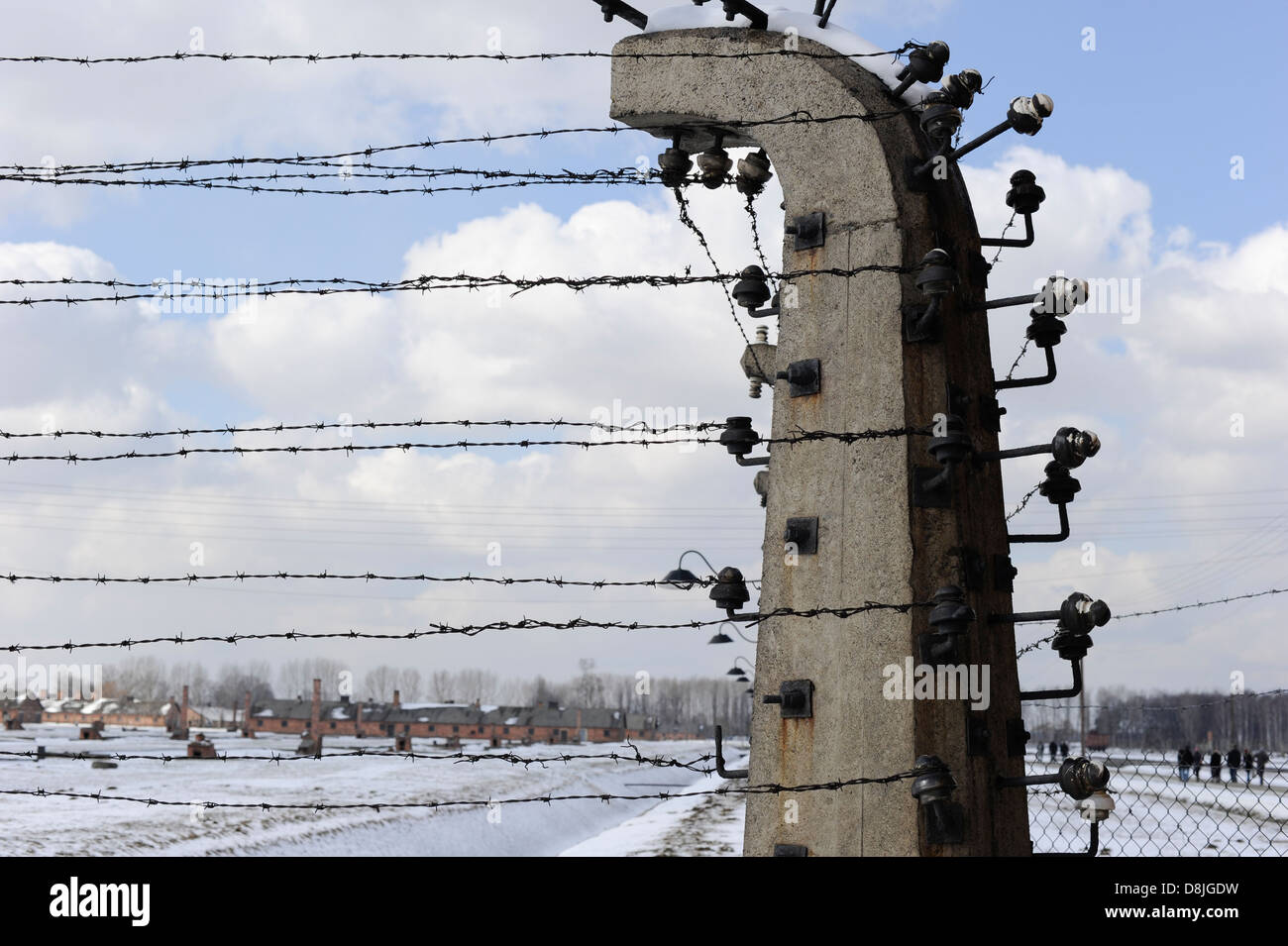Polen Auschwitz Auschwitz Birkenau II, Konzentrationslager des deutschen Nazi-Regimes, wo 1 Milliarde Juden wo von SS ermordet Stockfoto