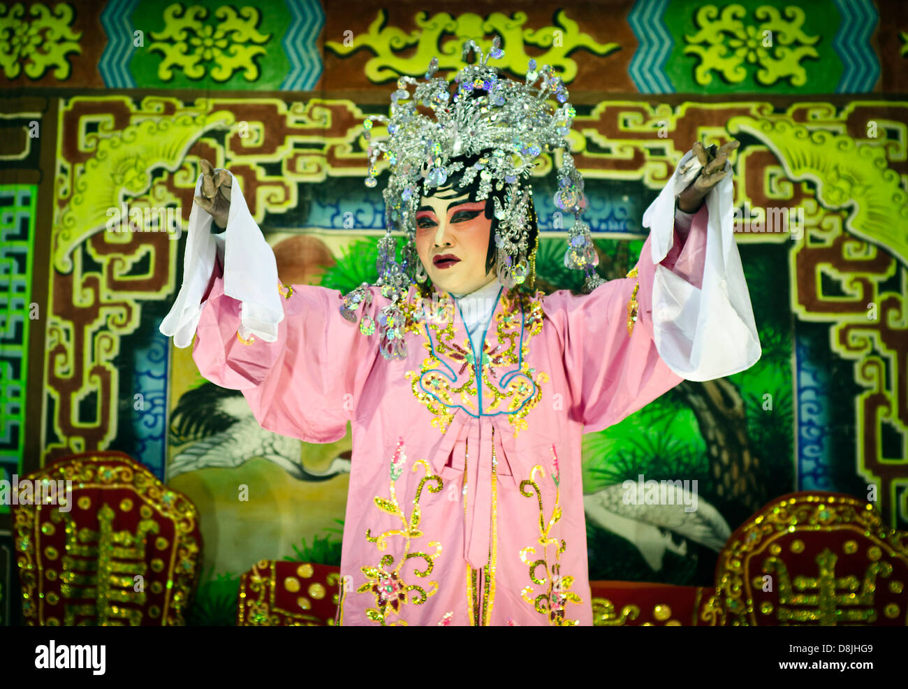 Chinesische Oper, Chinatown, Bangkok Stockfoto