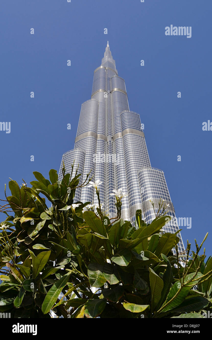Burj Khalifa, dem Emirat Dubai, Vereinigte Arabische Emirate Stockfoto