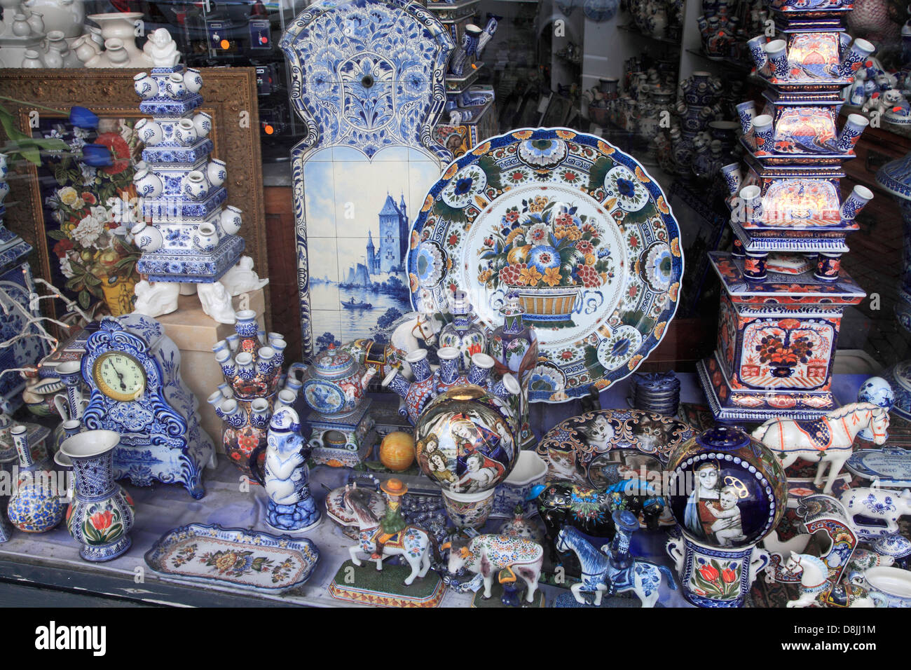 Niederlande, Amsterdam, Delft Porzellan Shop, Stockfoto