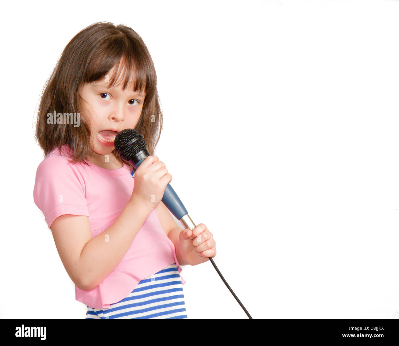 Asiatische Kind mit Fernbedienung Stockfoto