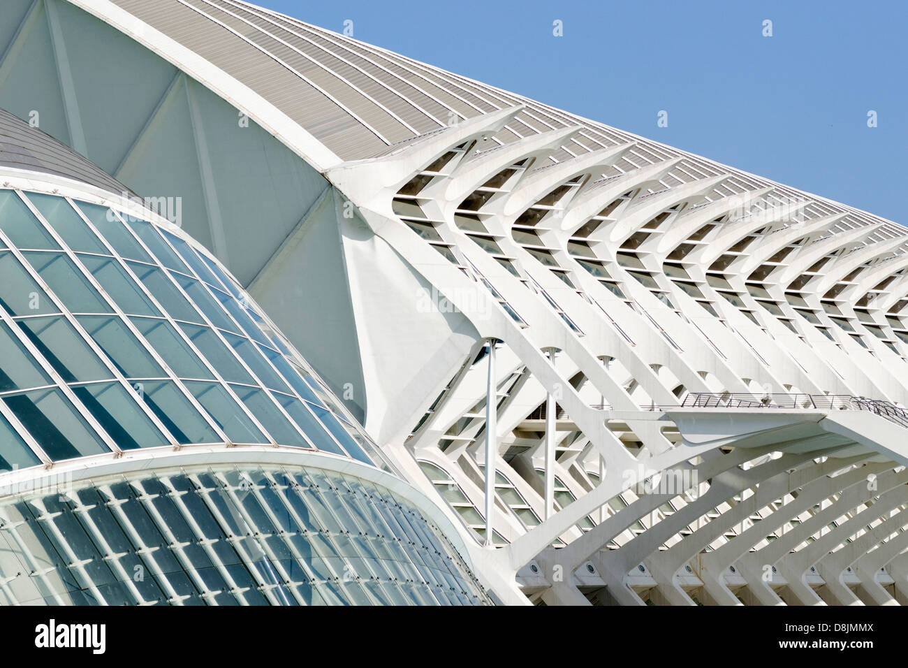 Museo de Las Ciencias Príncipe Felipe, Stadt der Künste und Wissenschaften, Valencia, Spanien Stockfoto Museo de Las Ciencias Príncipe Felipe, Stadt der Künste und Wissenschaften, Valencia, Spanien Stockfoto