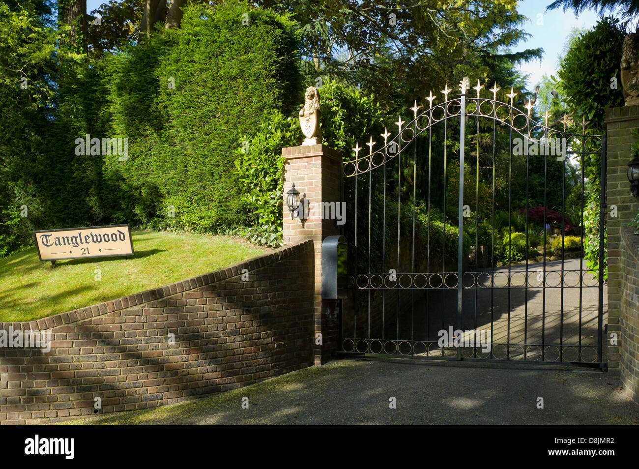 Gates, Privatstraße, Brighton Stockfoto