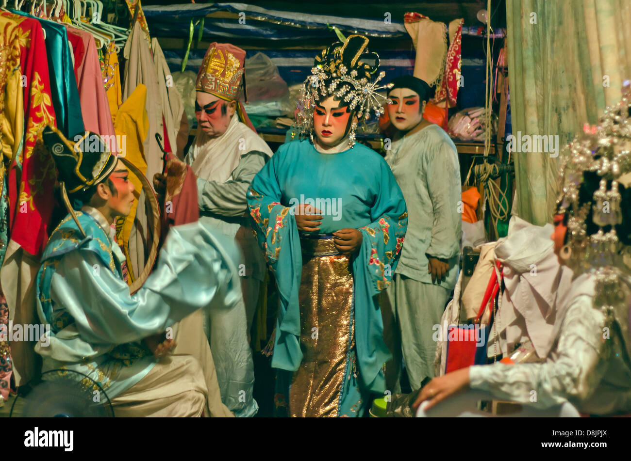 Chinesische Oper, Chinatown, Bangkok Stockfoto