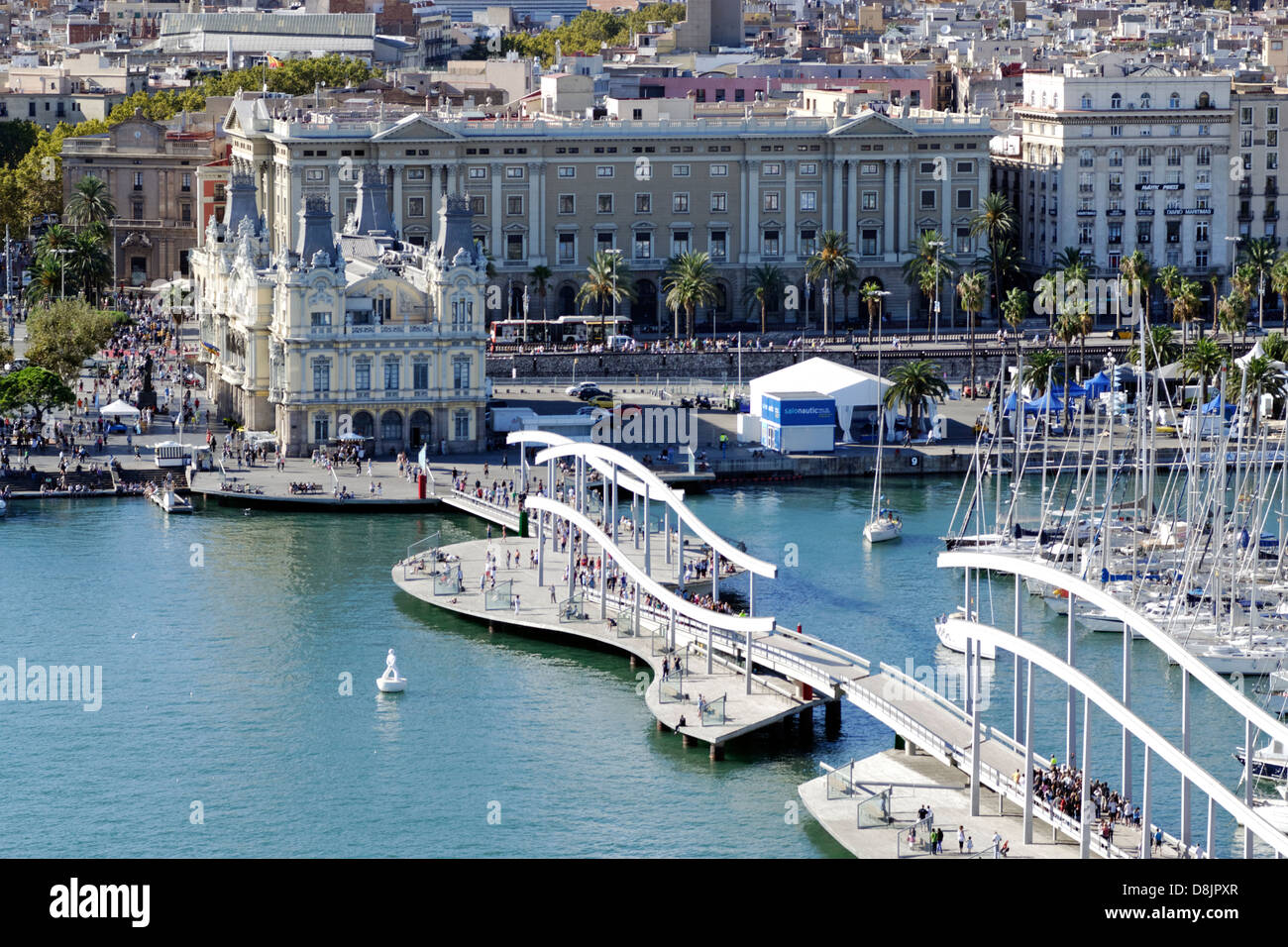 Alten Hafen Port Vell Barcelona, Spanien Stockfotografie Alamy