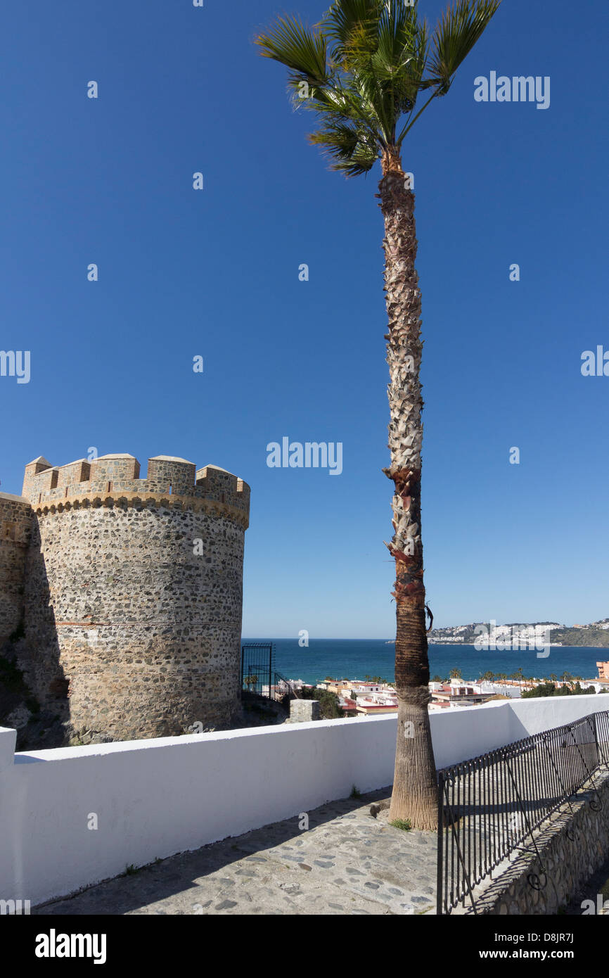 Die Burg von San Miguel, Almunecar, Andalusien, Spanien Stockfoto