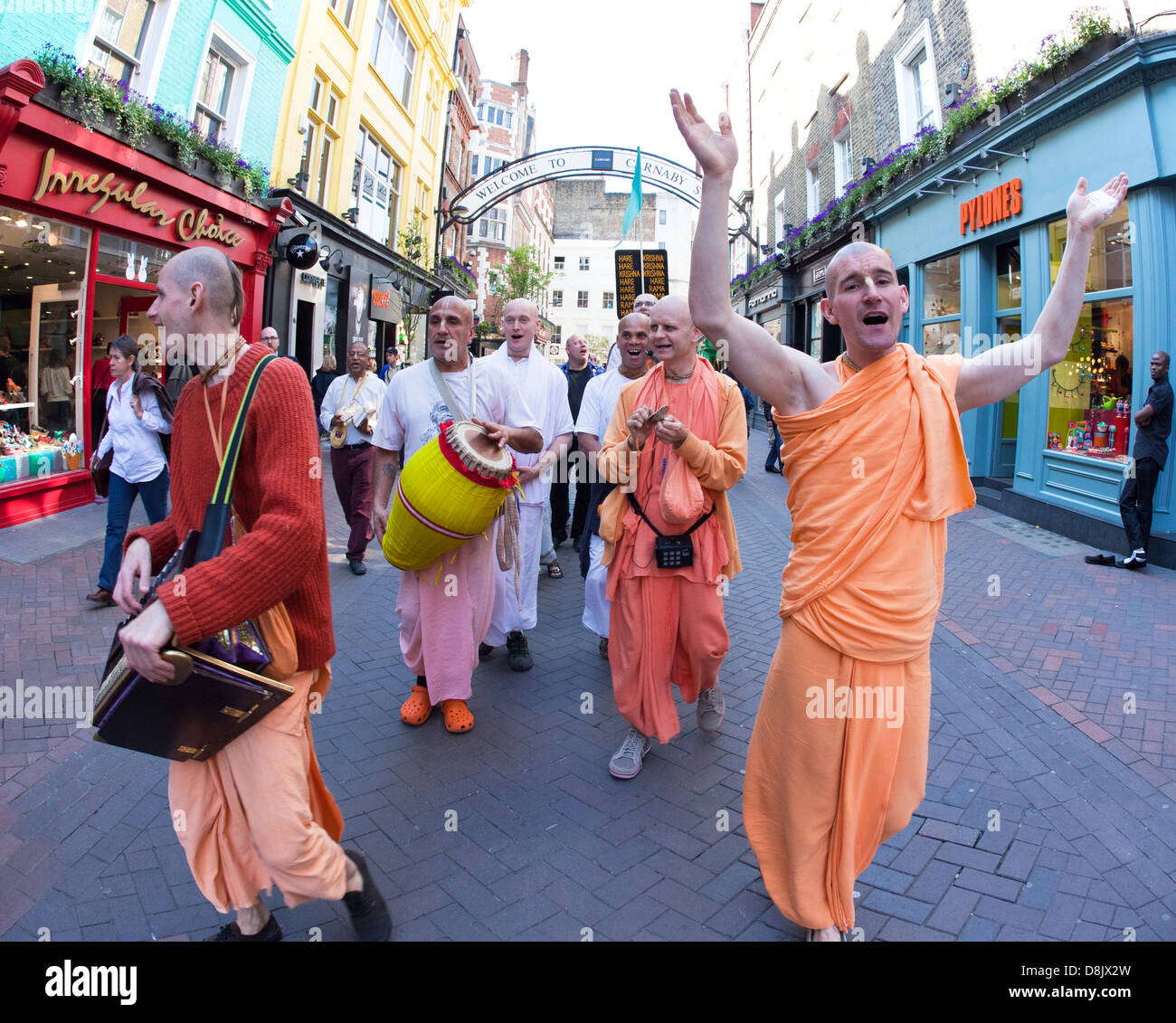 Hare Krishnas London UK Stockfoto