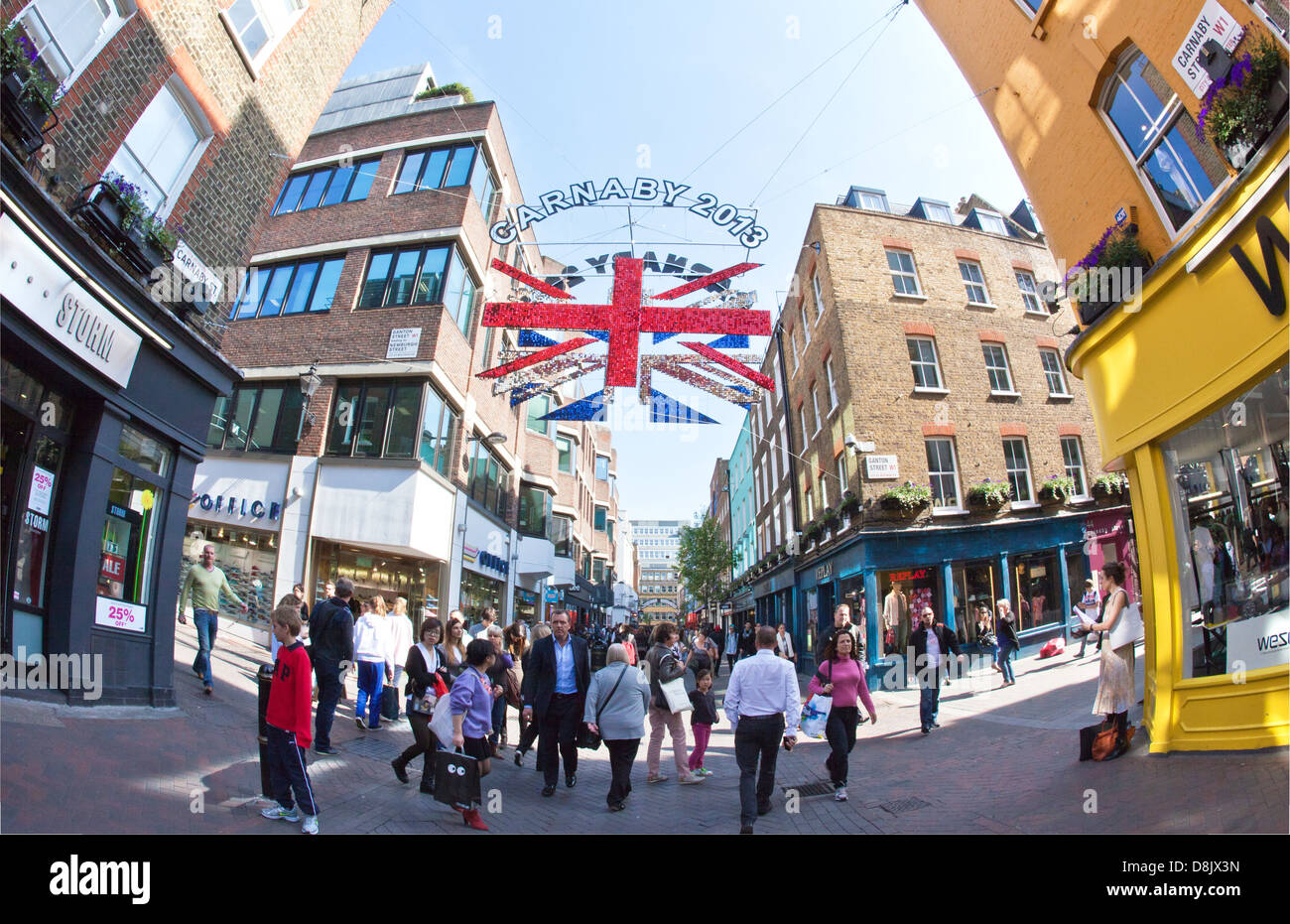 Carnaby Street 2013 London UK Stockfoto