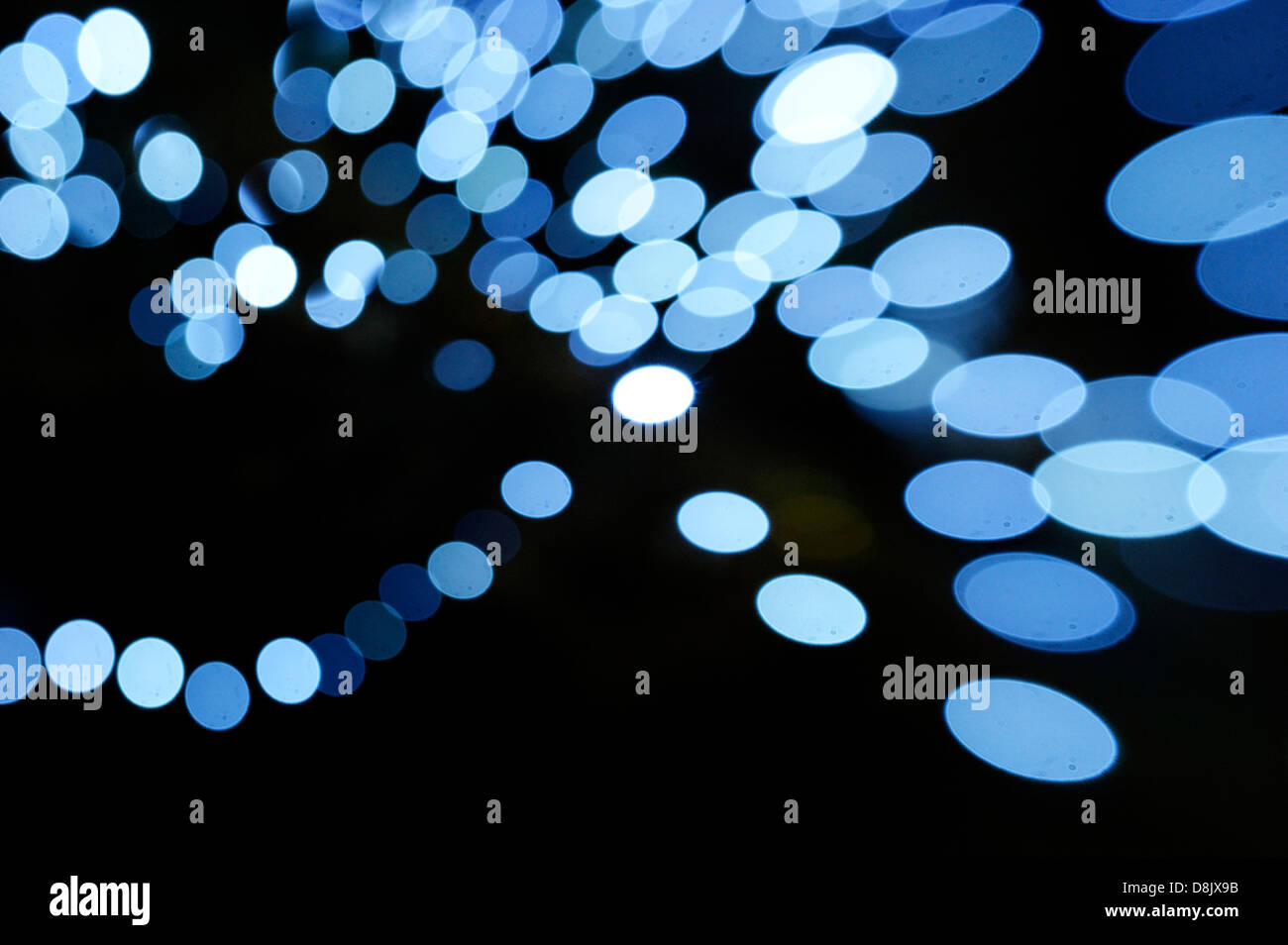 Leuchten, Lampen, kreative Unschärfe, Christmas Lights, Jungfernstieg, Hamburg, Deutschland, Europa Stockfoto