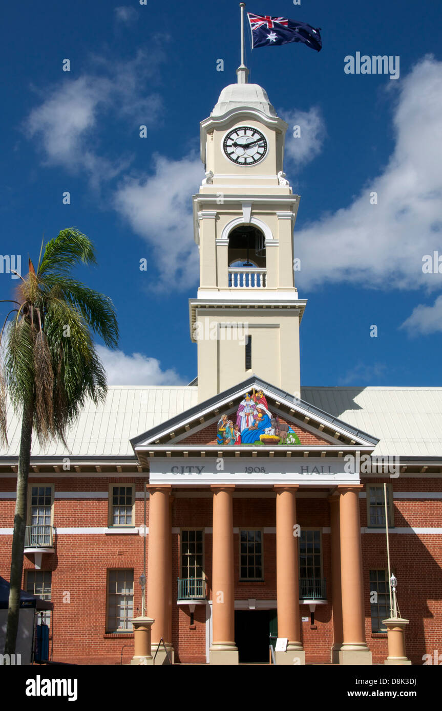 Rathaus-Maryborough Queensland-Australien Stockfoto