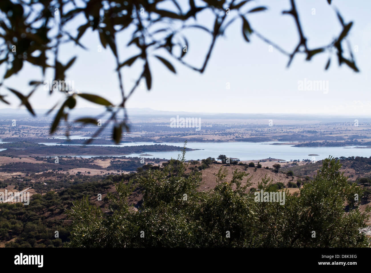 Tagsüber Blick von Monaraz. Alentejo, Portugal Stockfoto