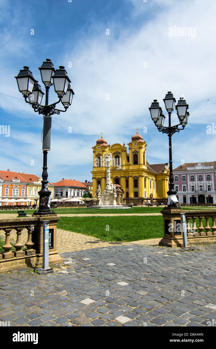 Unirii Platz in Timisoara, Rumänien Stockfoto