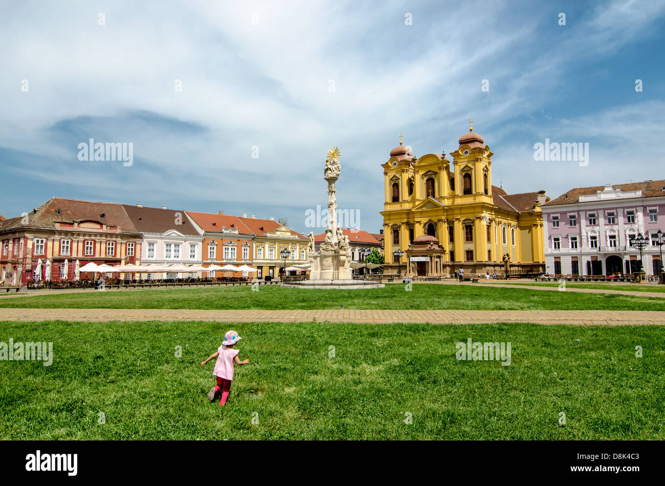 Unirii Platz in Timisoara, Rumänien Stockfoto