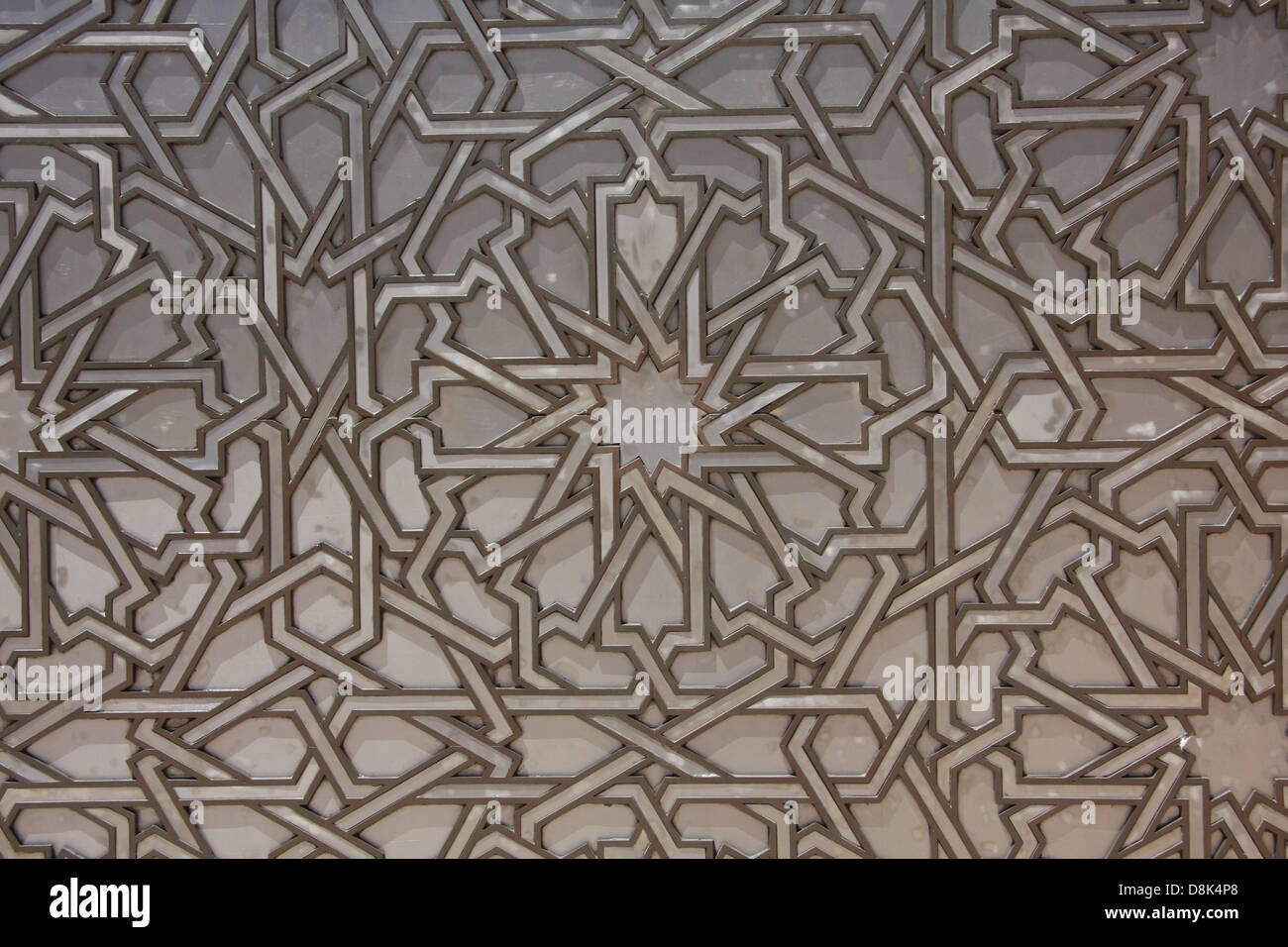 Details der Hassan II Moschee in Casablanca Stockfoto