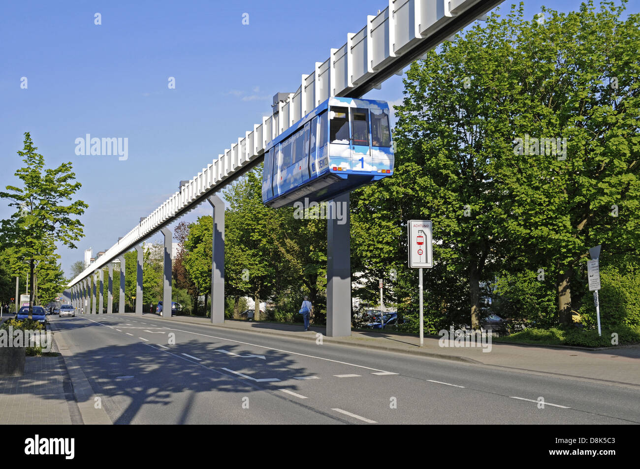 Einschienenbahn Stockfoto