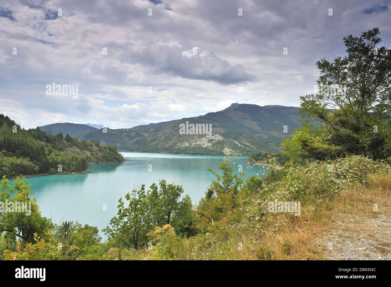 Lac de Castillon Stockfoto