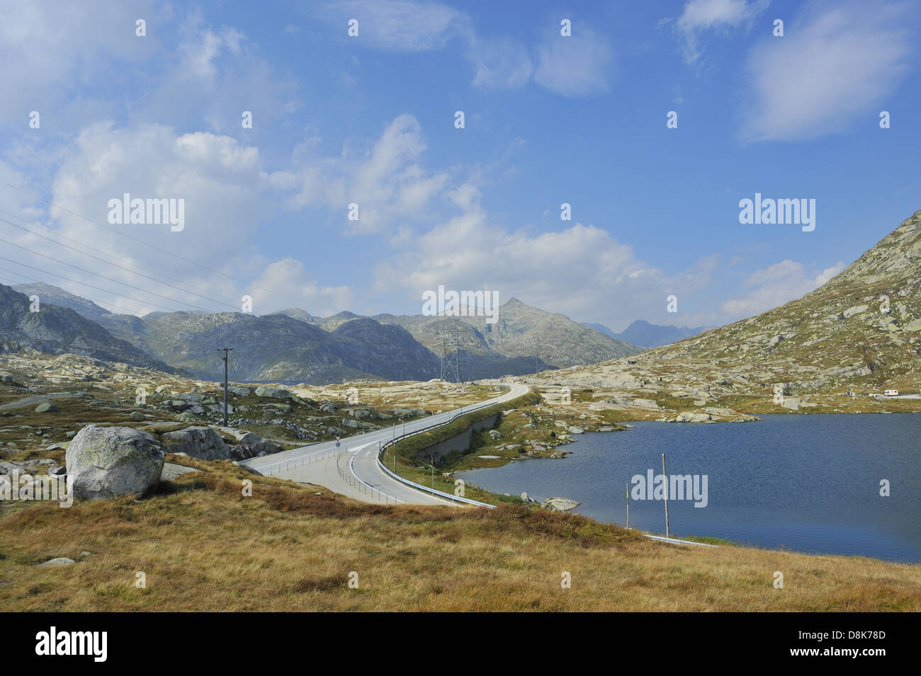 Gotthard-Pass Stockfoto