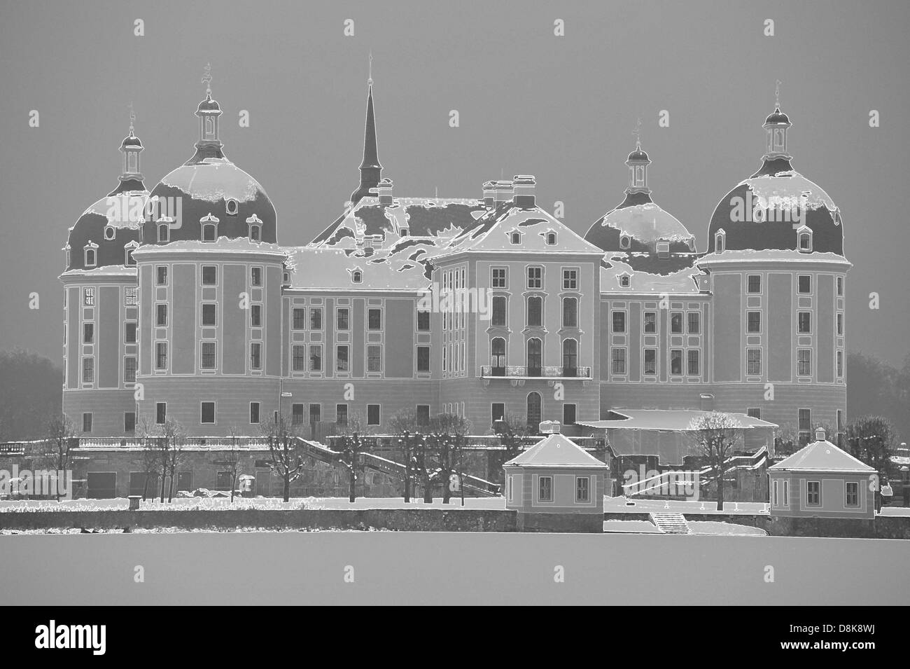 Schloss Moritzburg Stockfoto