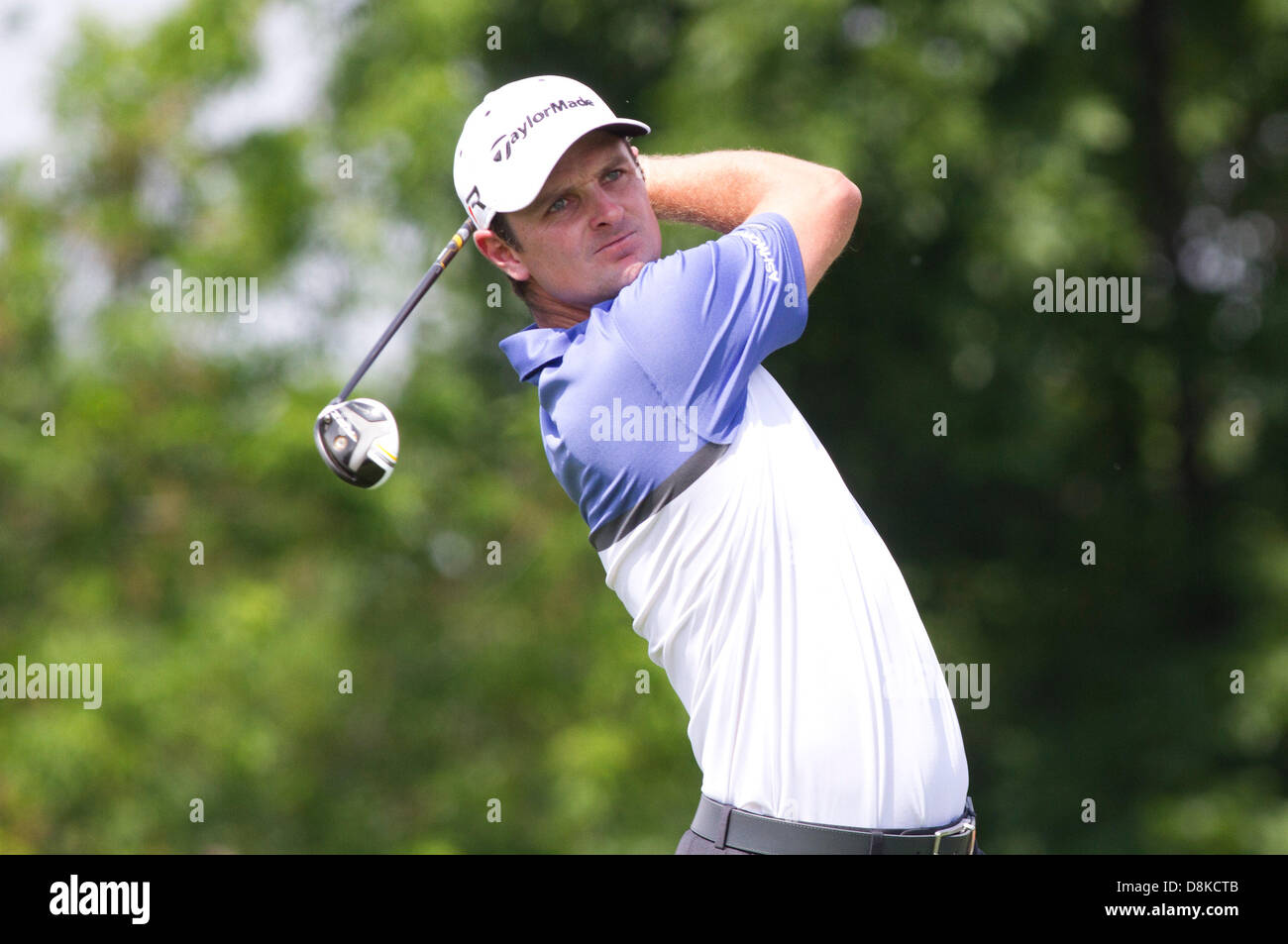 Dublin, Ohio, USA. 30. Mai 2013: Justin Rose in Aktion während der ersten Runde des The Memorial Tournament im Muirfield Village Golf Club in Dublin, Ohio Credit: Cal Sport Media/Alamy Live News Stockfoto