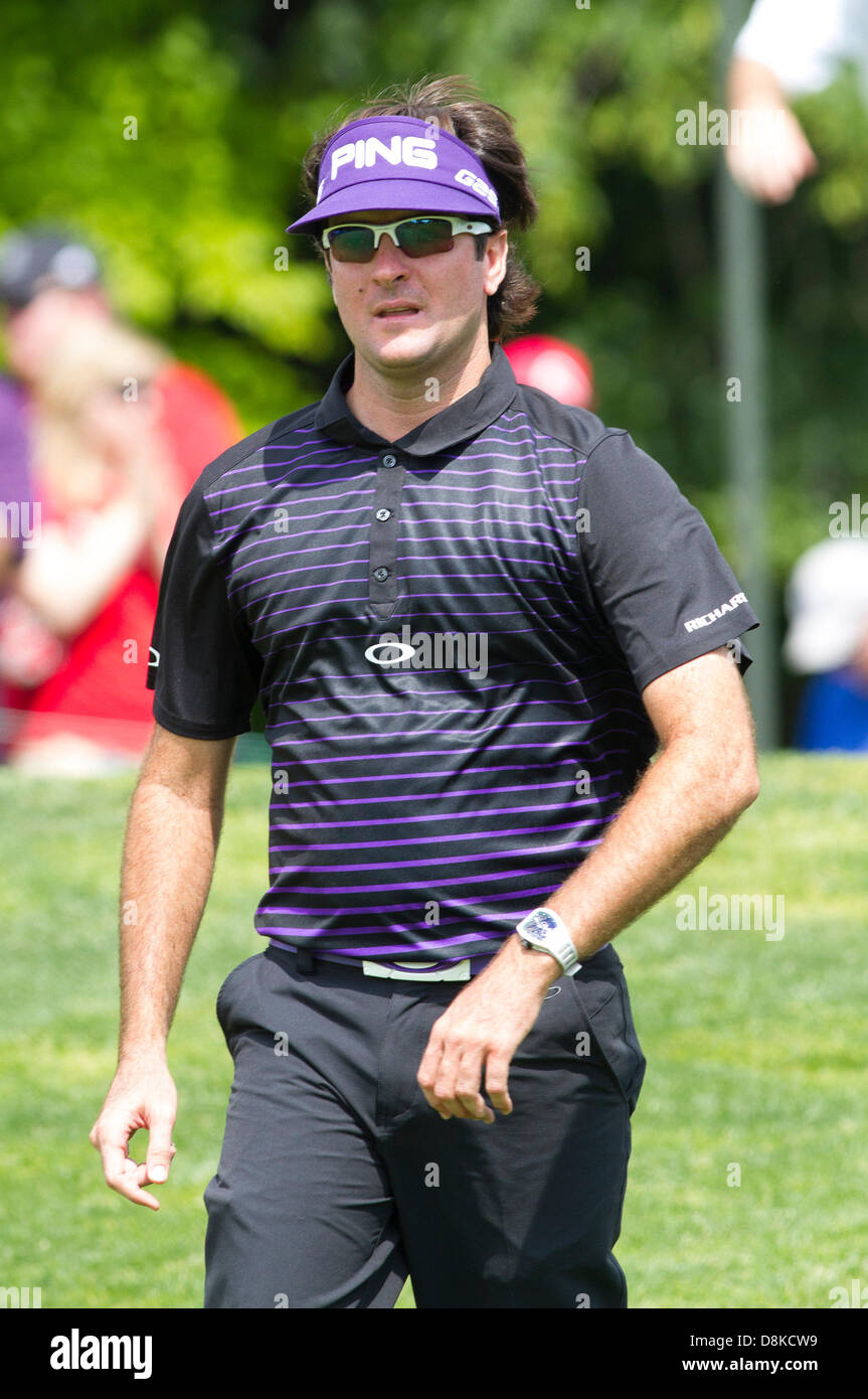 Dublin, Ohio, USA. 30. Mai 2013: Bubba Watson in Aktion während der ersten Runde des The Memorial Tournament im Muirfield Village Golf Club in Dublin, Ohio Credit: Cal Sport Media/Alamy Live News Stockfoto