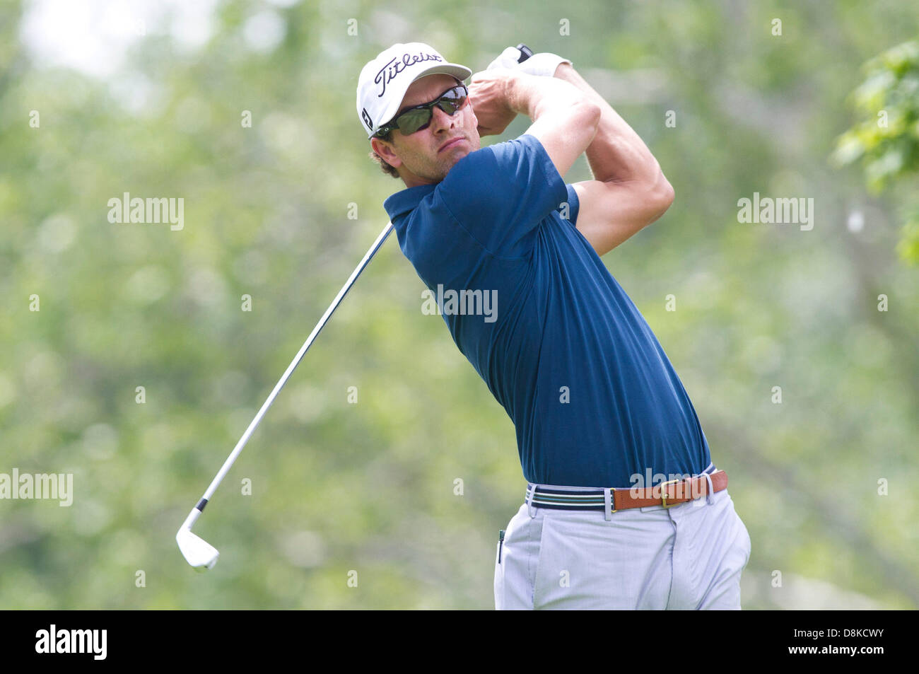 Dublin, Ohio, USA. 30. Mai 2013: Adam Scott in Aktion während der ersten Runde des The Memorial Tournament im Muirfield Village Golf Club in Dublin, Ohio Credit: Cal Sport Media/Alamy Live News Stockfoto
