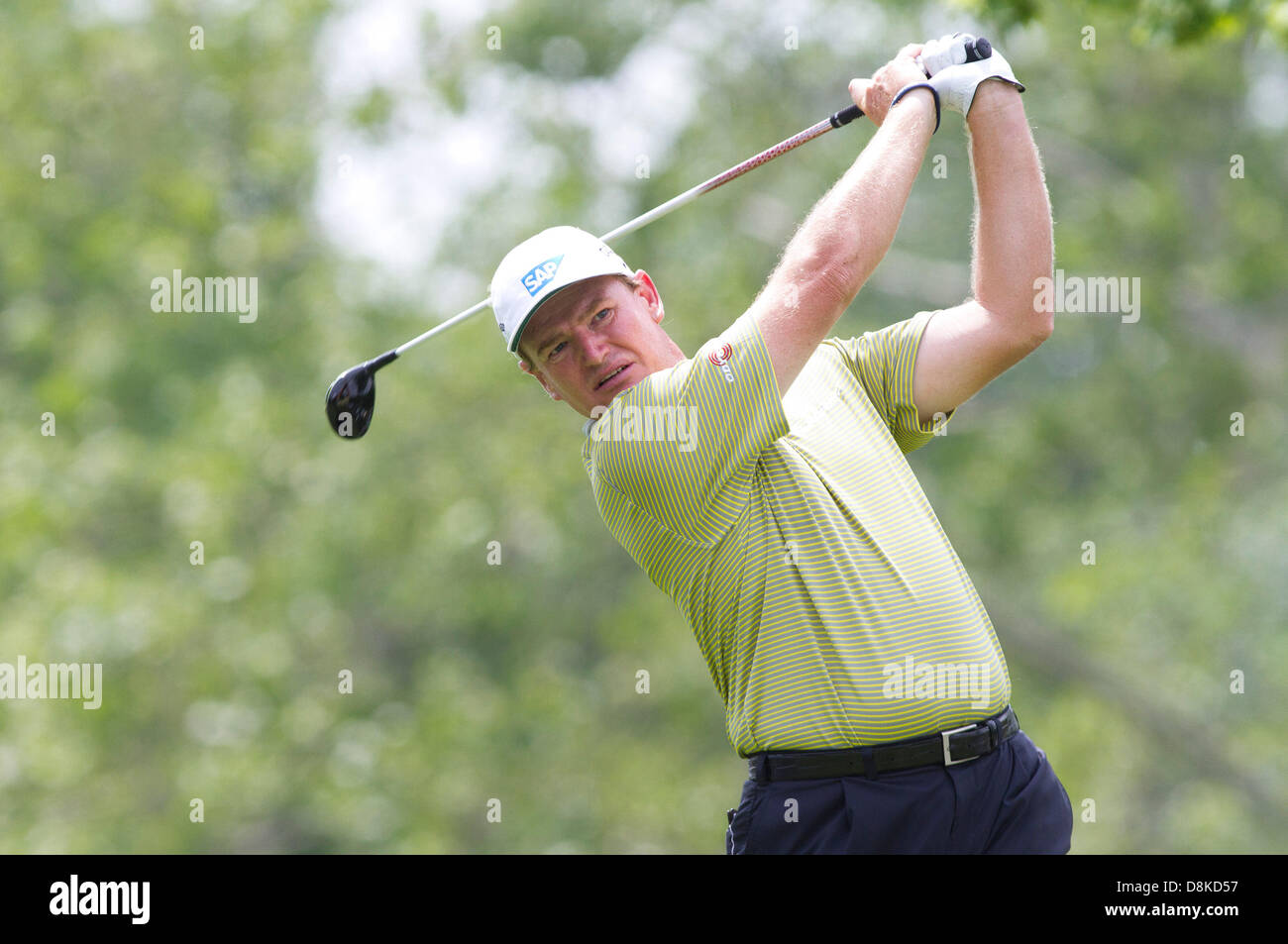 Dublin, Ohio, USA. 30. Mai 2013: Ernie Els in Aktion während der ersten Runde des The Memorial Tournament im Muirfield Village Golf Club in Dublin, Ohio Credit: Cal Sport Media/Alamy Live News Stockfoto