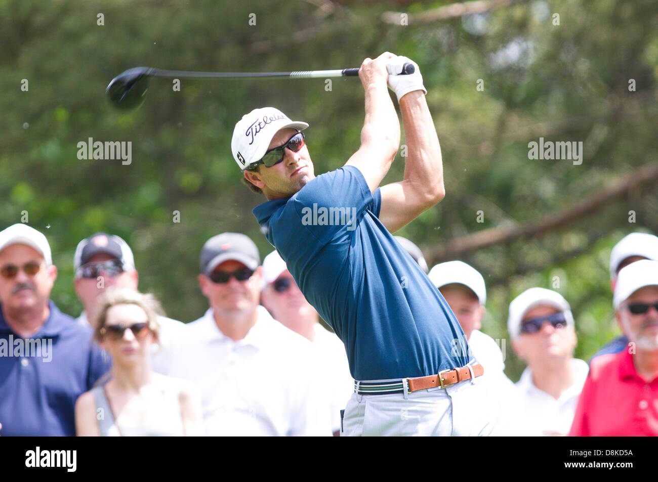 Dublin, Ohio, USA. 30. Mai 2013: Adam Scott in Aktion während der ersten Runde des The Memorial Tournament im Muirfield Village Golf Club in Dublin, Ohio Credit: Cal Sport Media/Alamy Live News Stockfoto